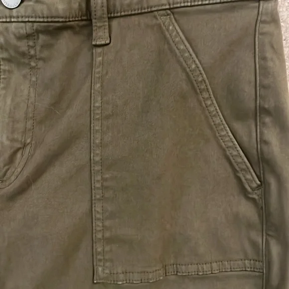 Banana Republic Sloan Utility Ankle Pant Heritage Olive Stretch Cargo Pockets 10 - Picture 4 of 12